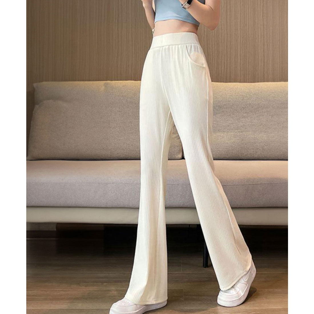 miniministore miniministore Semi-Flare Pants Ladies Long Pants