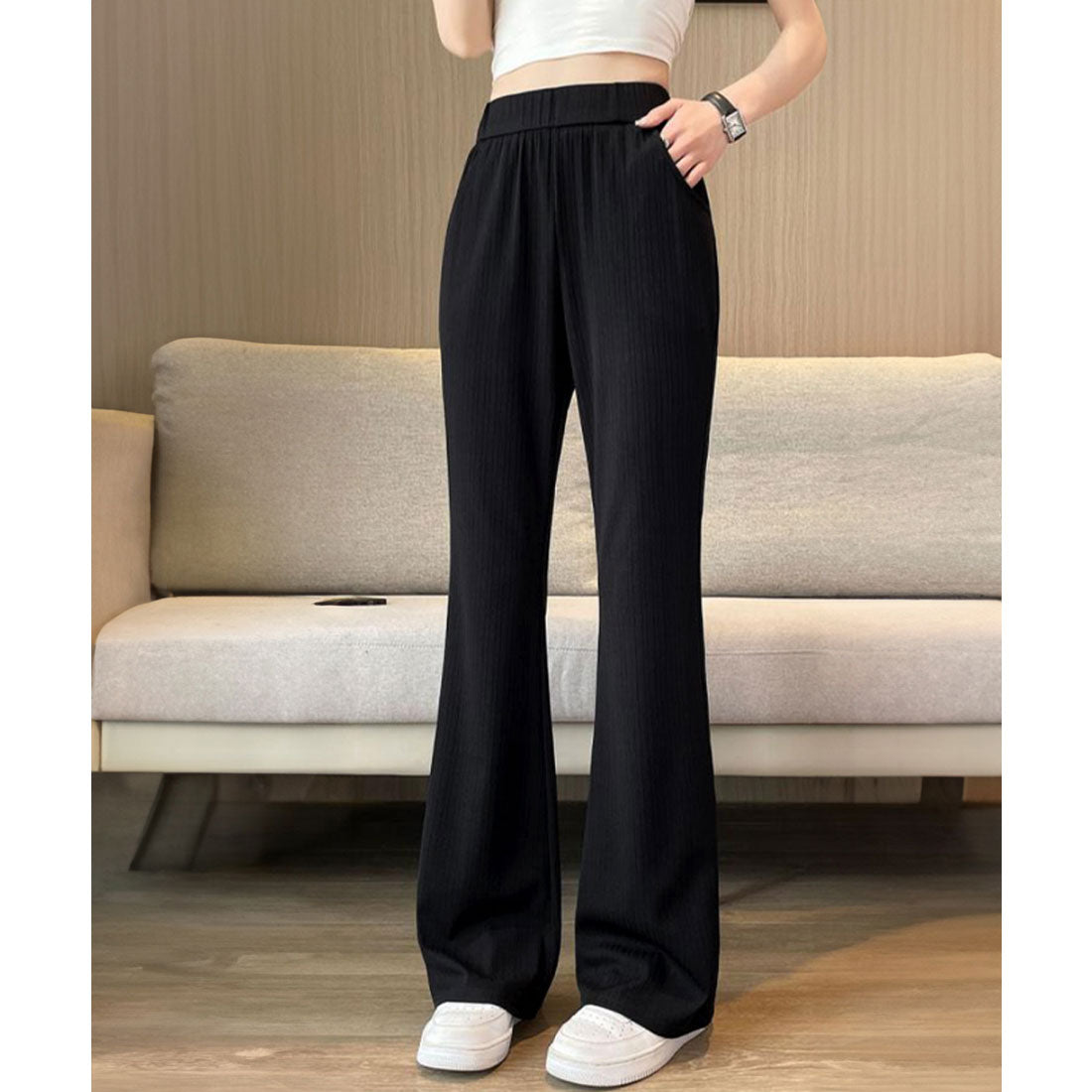 miniministore miniministore Semi-Flare Pants Ladies Long Pants