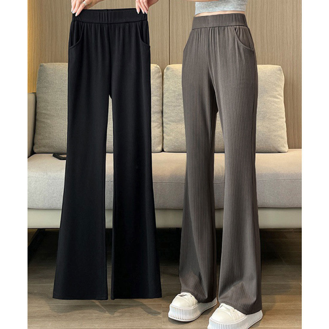 miniministore miniministore Semi-Flare Pants Ladies Long Pants