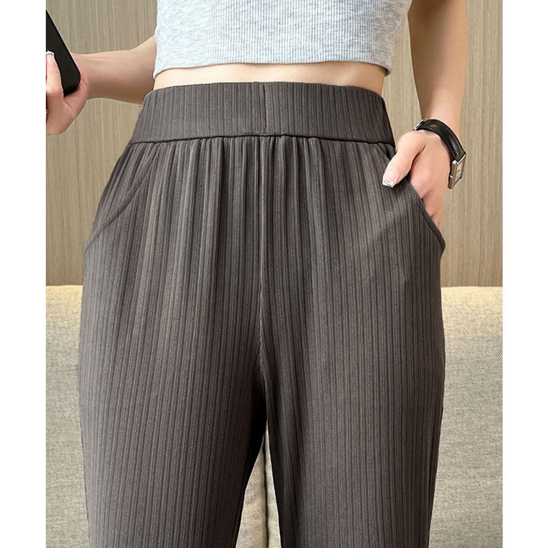 miniministore miniministore Semi-Flare Pants Ladies Long Pants