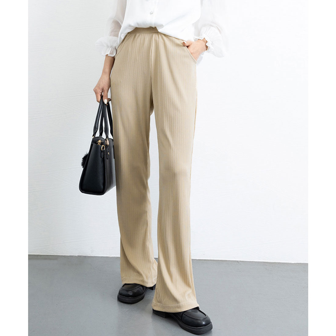 miniministore miniministore Semi-Flare Pants Ladies Long Pants