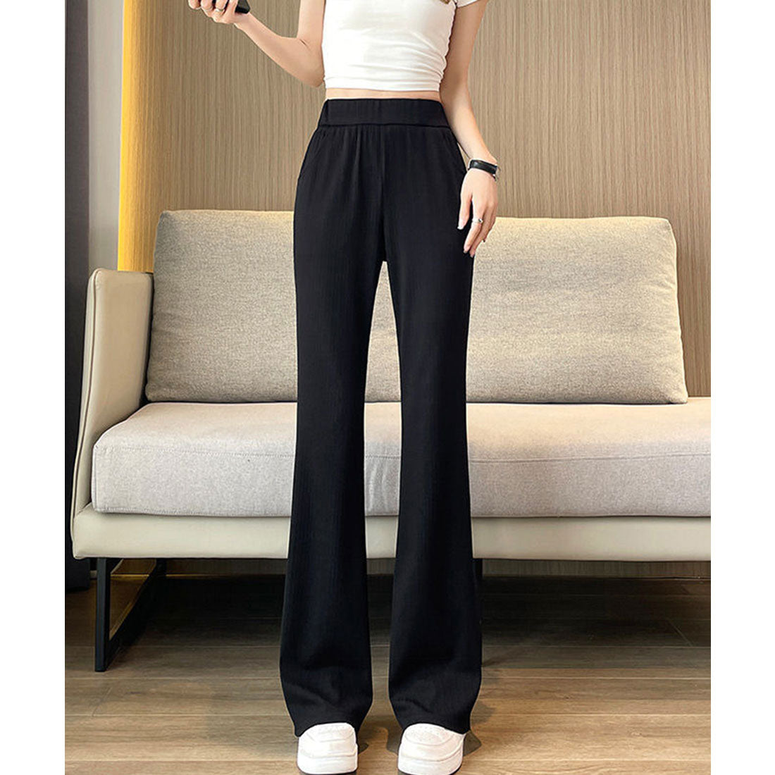 miniministore miniministore Semi-Flare Pants Ladies Long Pants