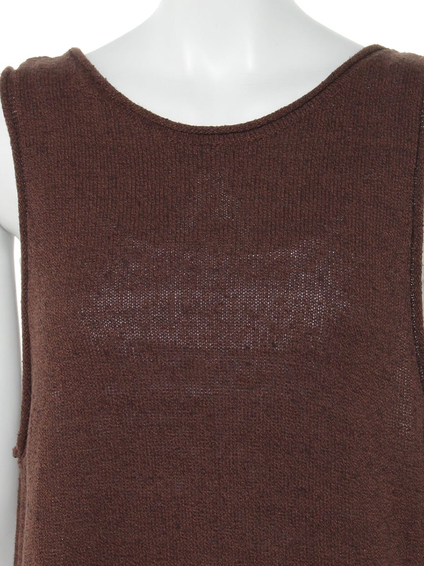 ミューカ MJUKA. 後ロアキノースリワンピース (ブラウン) ブラウン