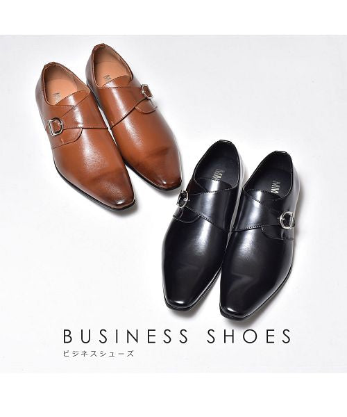 エムエムワン MM/ONE モンクストラップシューズ