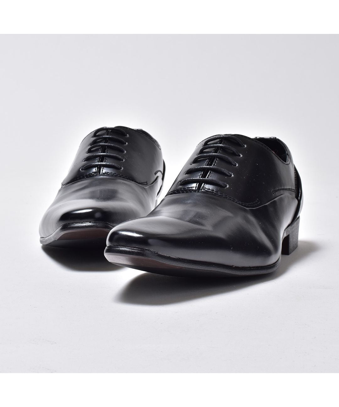 エムエムワン MM/ONE プレーントゥレースアップドレスシューズ