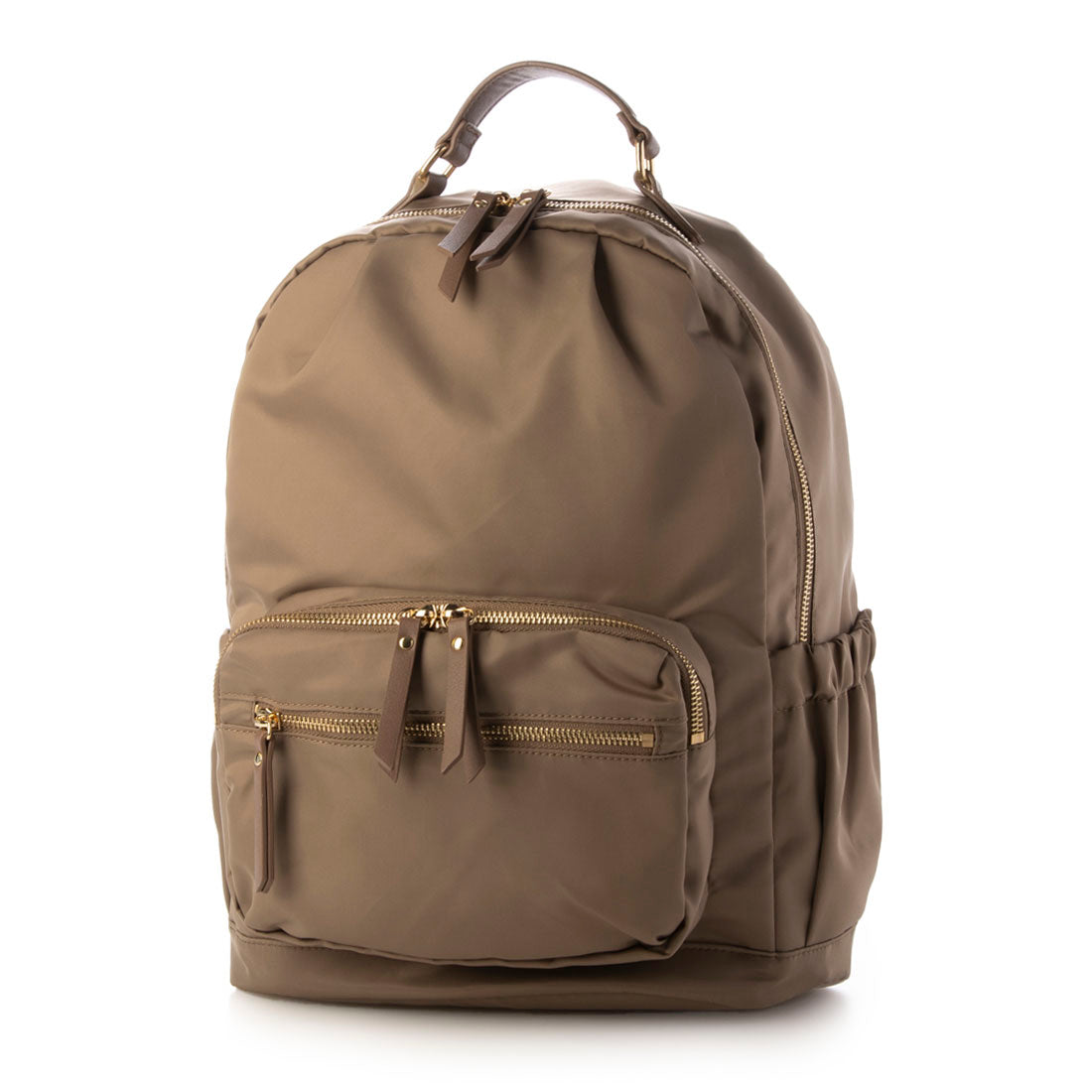 モニカ MONICA 13ポケットナイロンリュック (グレージュ) グレージュ