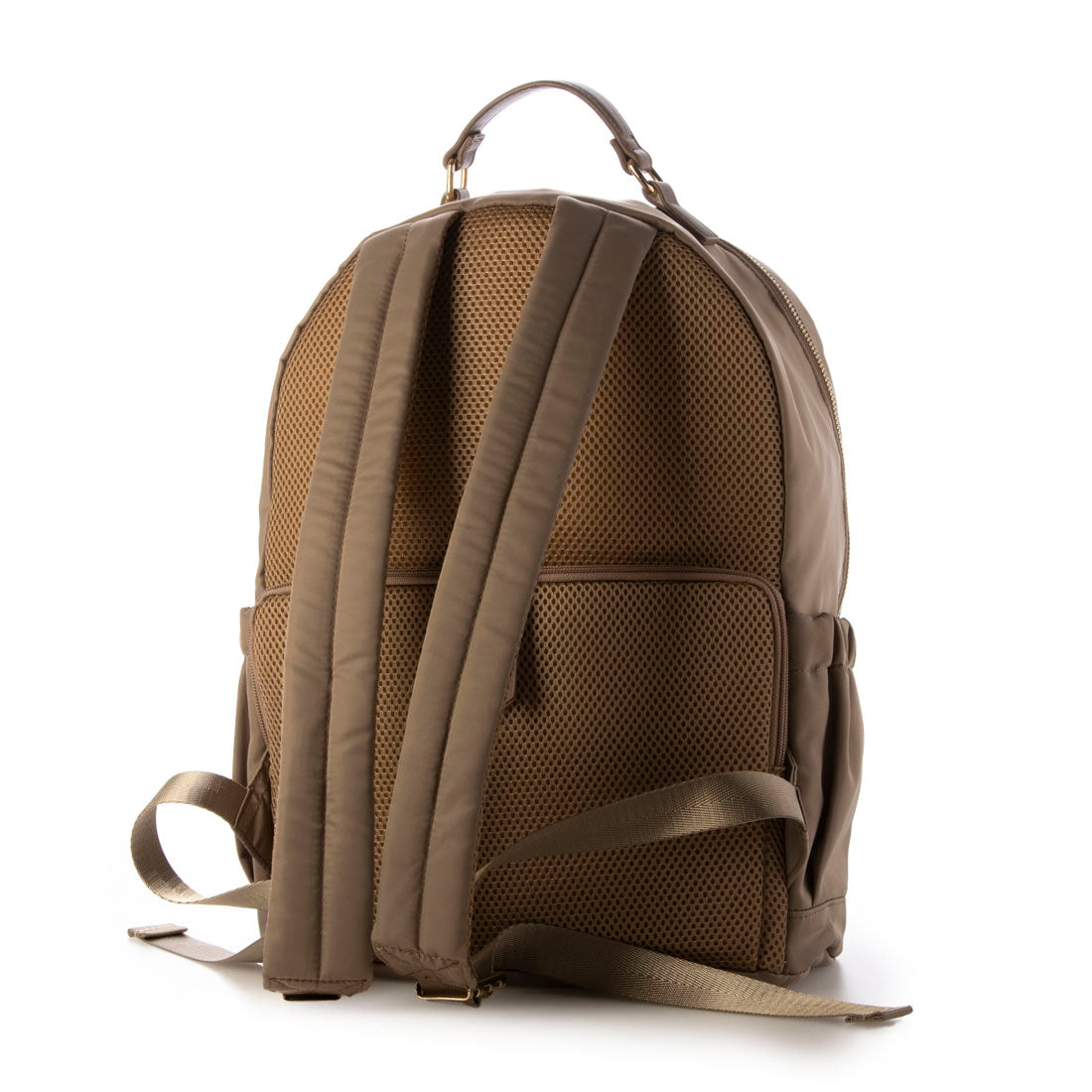 モニカ MONICA 13ポケットナイロンリュック (グレージュ) グレージュ