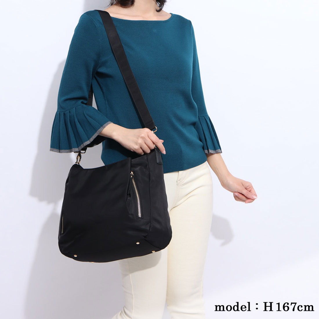 Monica Nylon 2WAY Shoulder Bag