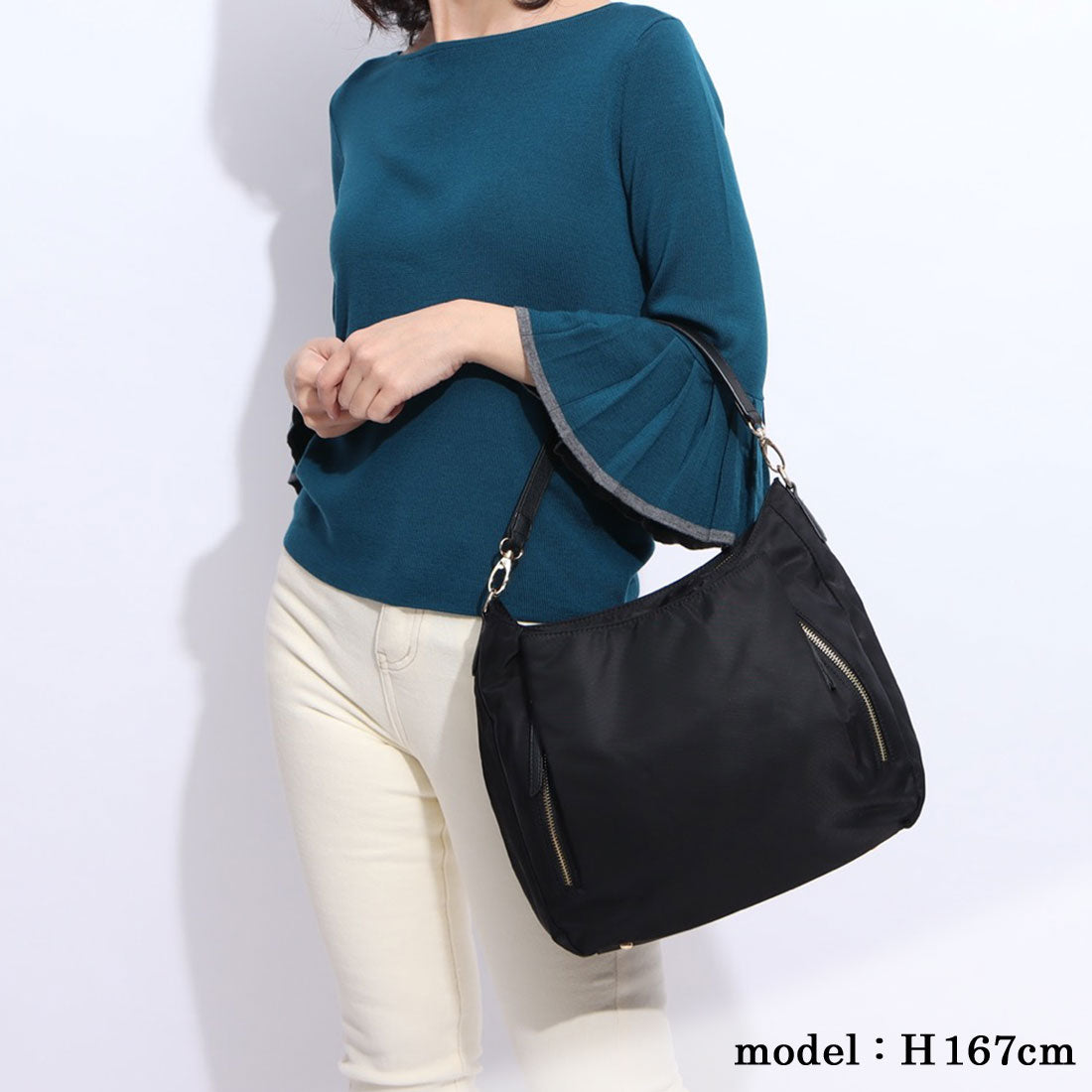 Monica Nylon 2WAY Shoulder Bag