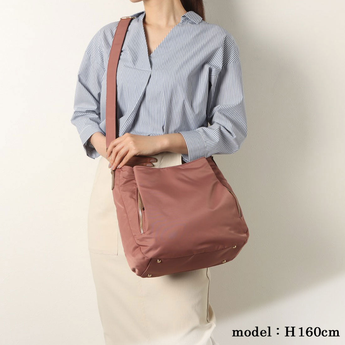 Monica Nylon 2WAY Shoulder Bag