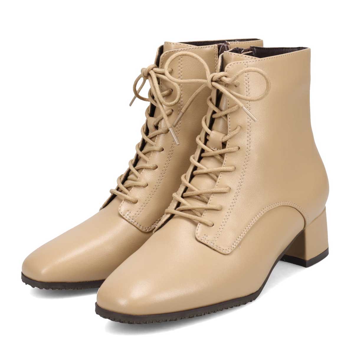 モデロ MODELLO 【撥水仕様】ソフトレザー レースアップショートブーツ DML1908