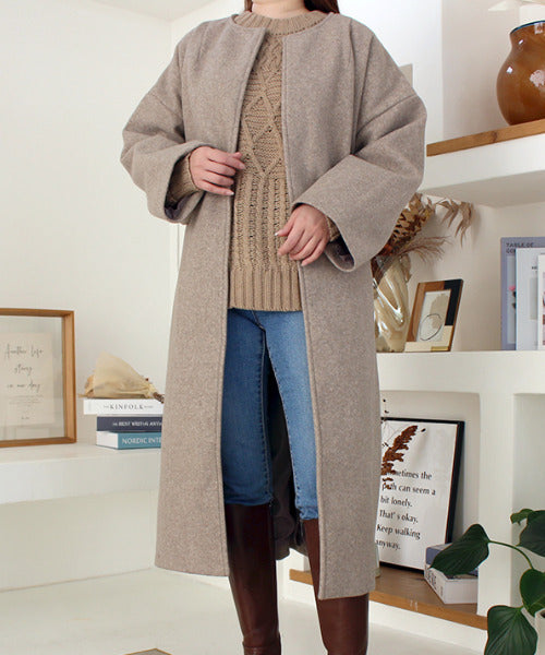 モードローブ MODE ROBE ノーカラーオーバーコート