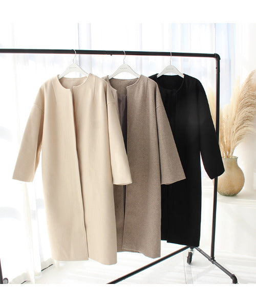 モードローブ MODE ROBE ノーカラーオーバーコート