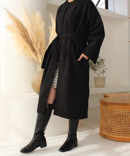 モードローブ MODE ROBE ノーカラーオーバーコート