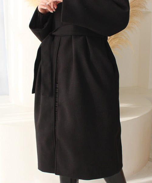 モードローブ MODE ROBE ノーカラーオーバーコート