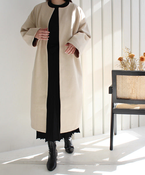 モードローブ MODE ROBE ノーカラーオーバーコート