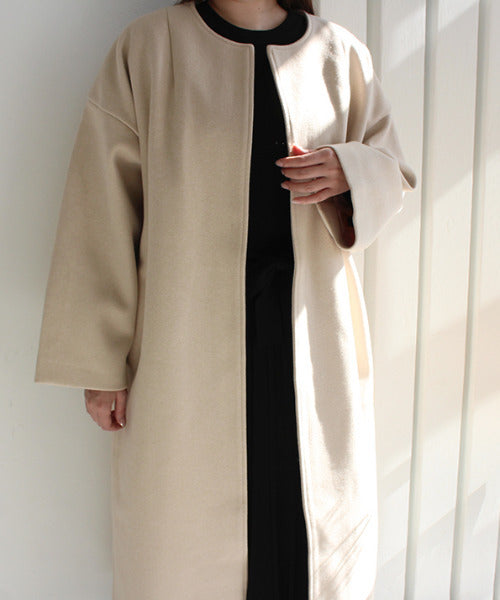 モードローブ MODE ROBE ノーカラーオーバーコート