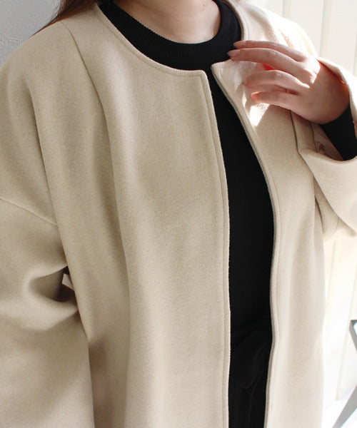 モードローブ MODE ROBE ノーカラーオーバーコート