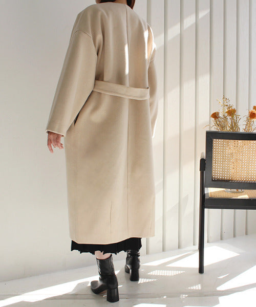 モードローブ MODE ROBE ノーカラーオーバーコート