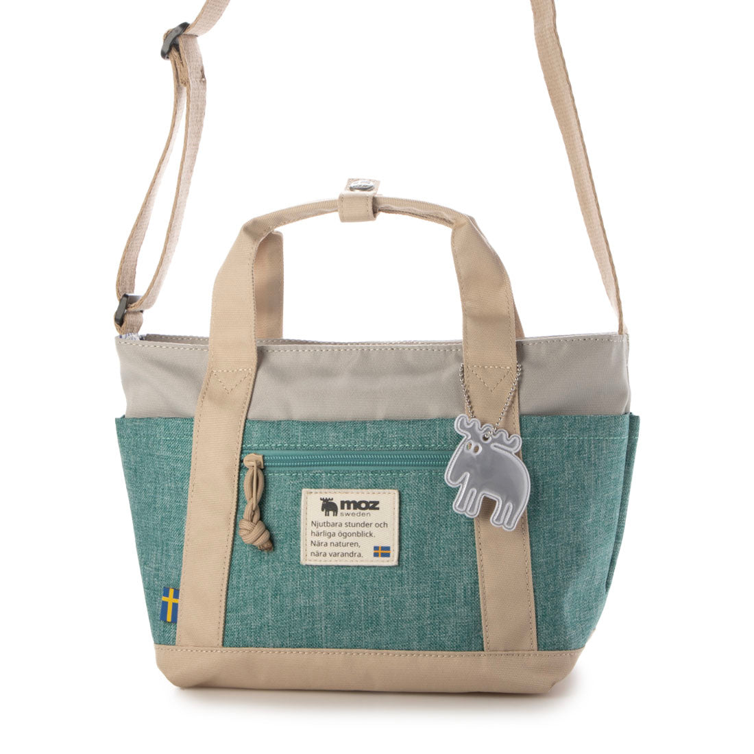 モズ moz 2wayトート (60M91.ベージュミントグリーン) 60M91.ベージュミントグリーン