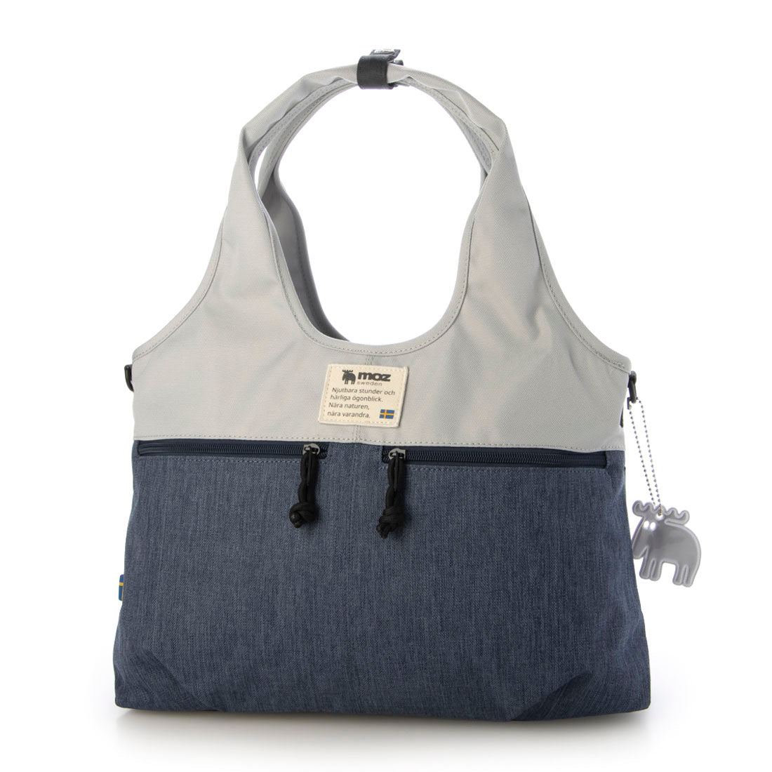 モズ moz 2wayバッグ (7030.グレー/ネイビー) 7030.グレー/ネイビー
