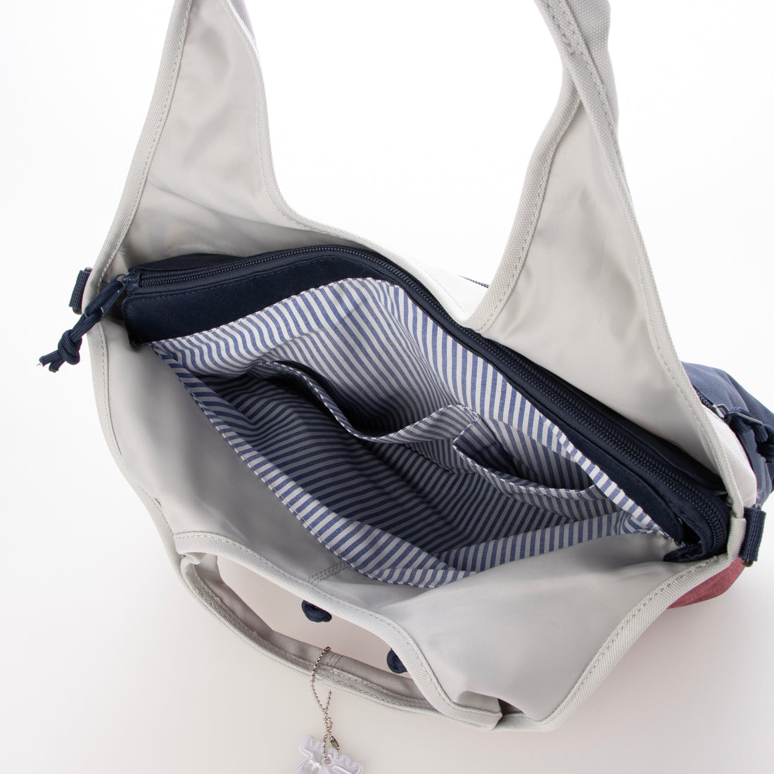 モズ moz 2wayバッグ (7030.グレー/ネイビー) 7030.グレー/ネイビー