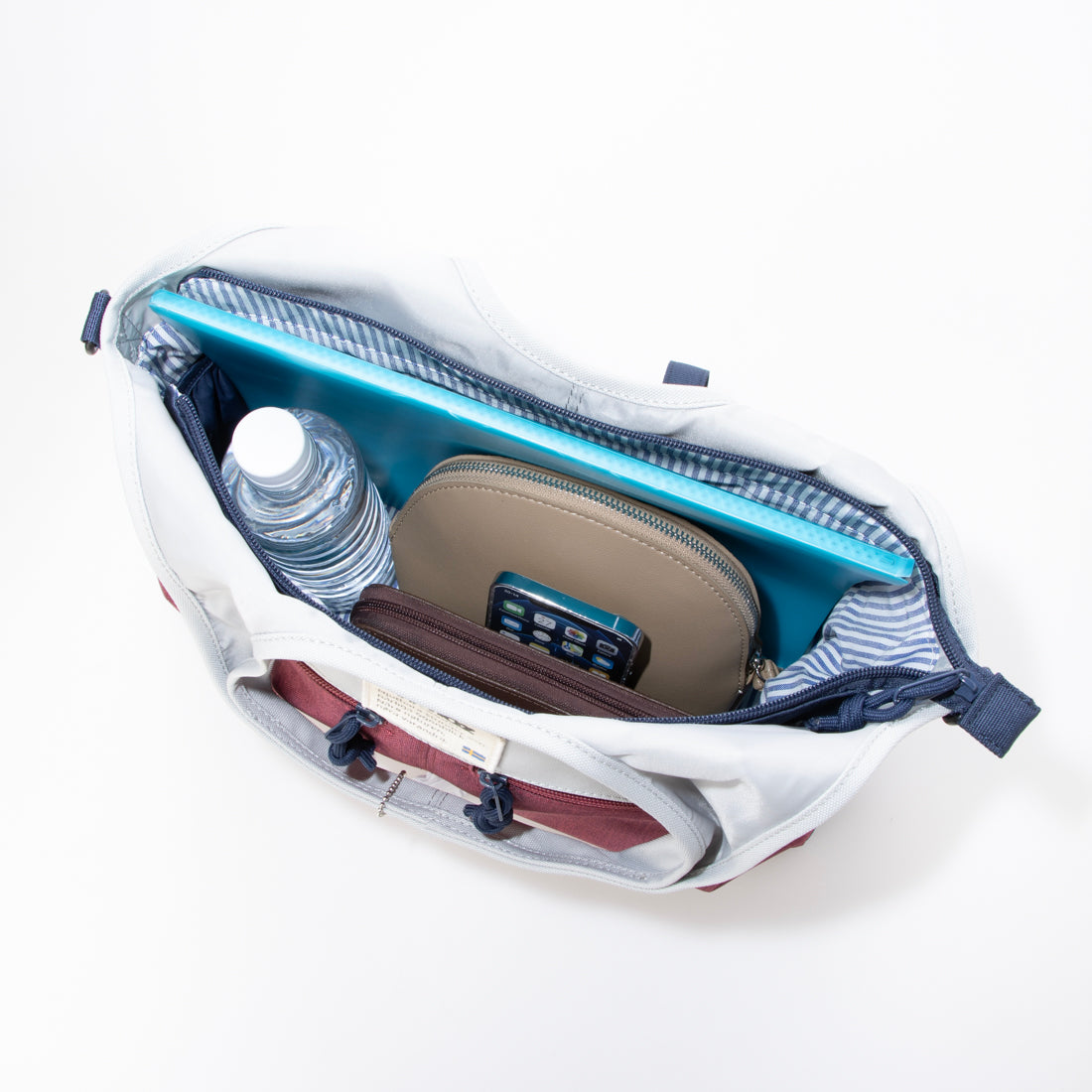 モズ moz 2wayバッグ (7030.グレー/ネイビー) 7030.グレー/ネイビー