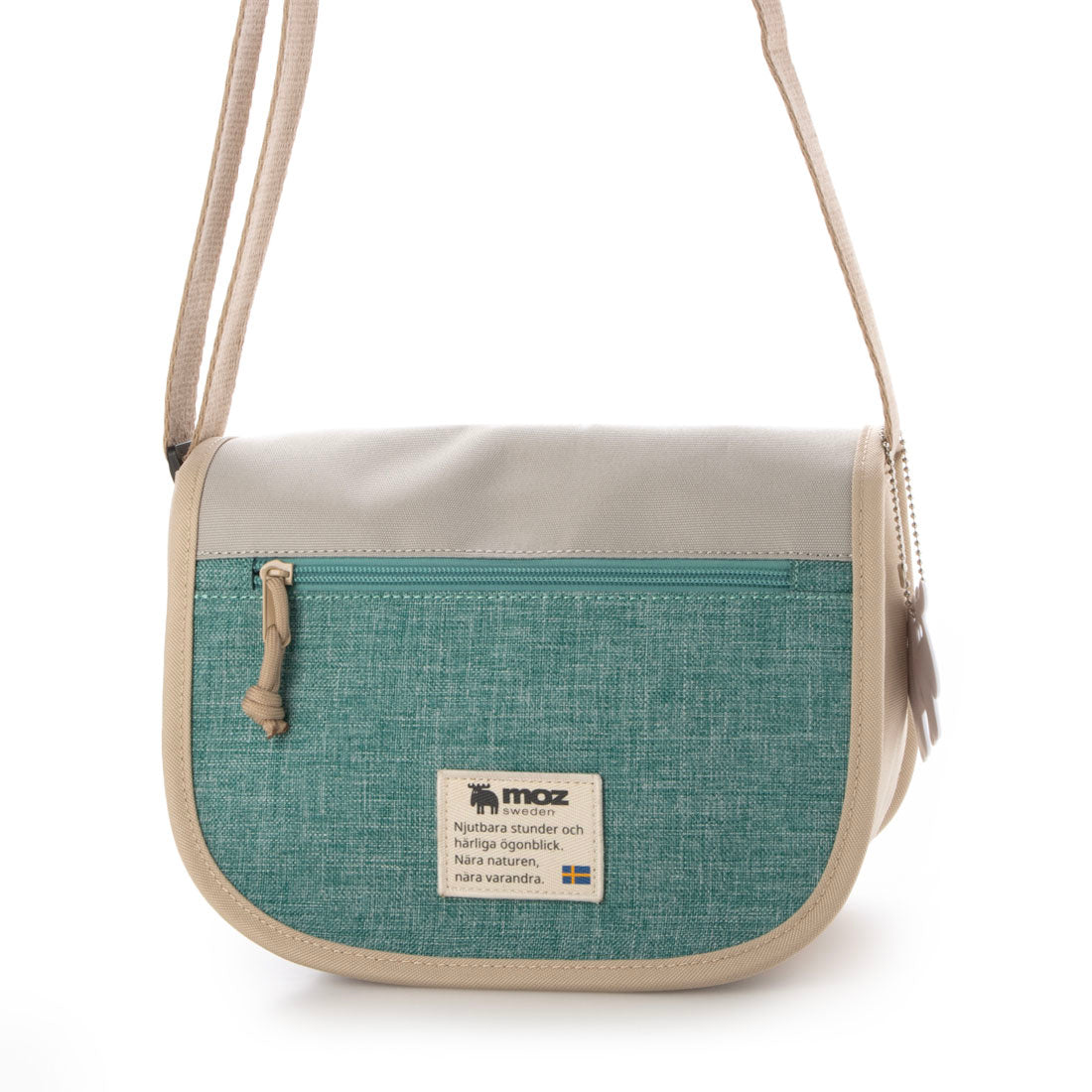 モズ moz フラップミニショルダー (60M91.ベージュミントグリーン) 60M91.ベージュミントグリーン