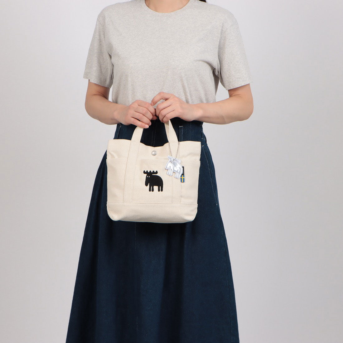 モズ moz キャンバス ランチトートバッグ (85.ピンク) 85.ピンク