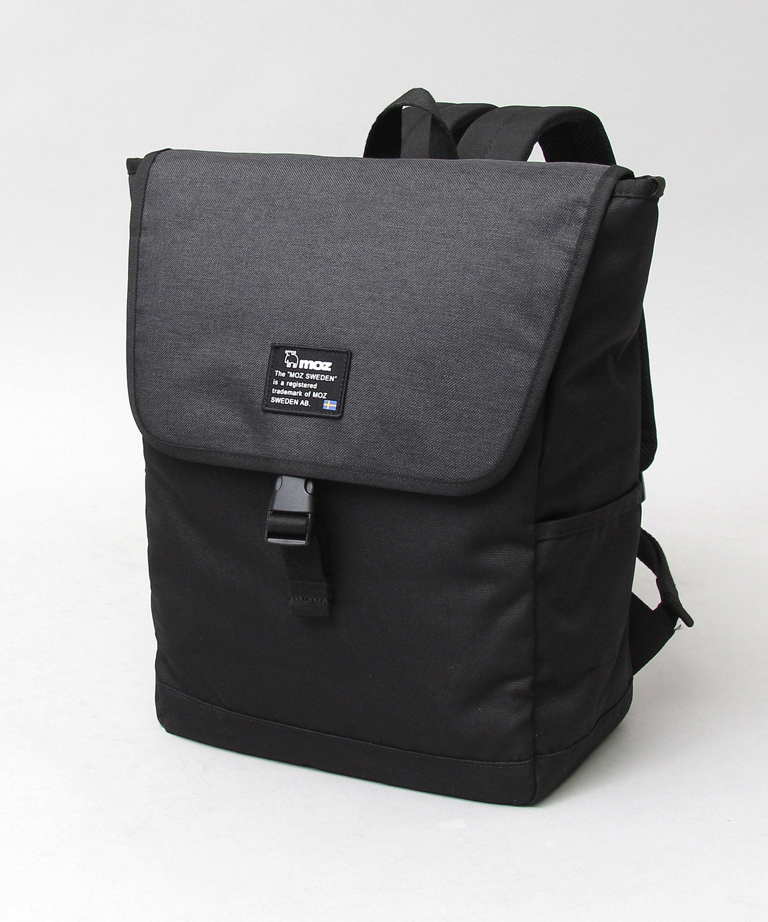 Moz Flap Backpack Rucksack Mother's Bag Commuting School A4 Storage with Reflective Charm