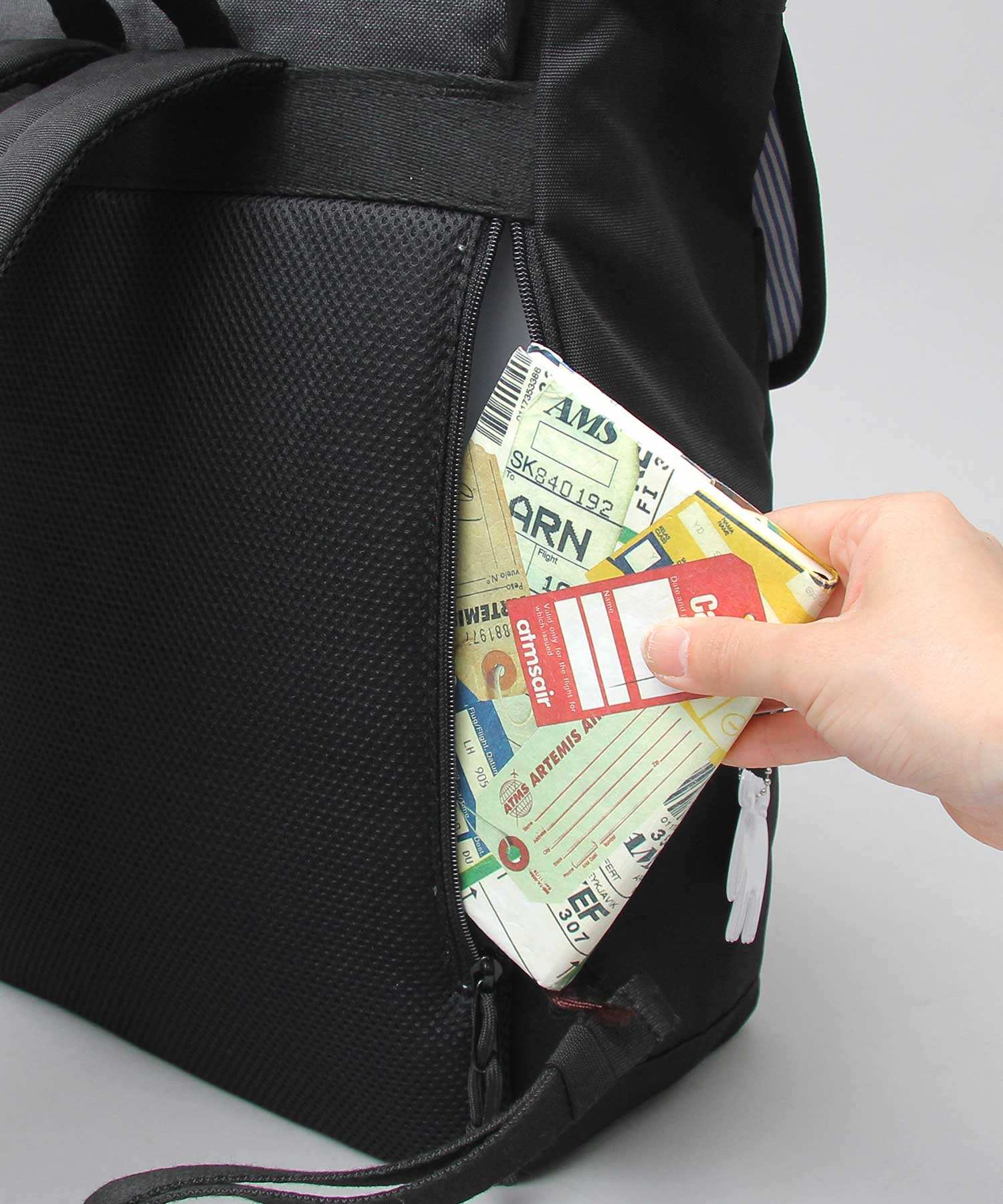 Moz Flap Backpack Rucksack Mother's Bag Commuting School A4 Storage with Reflective Charm