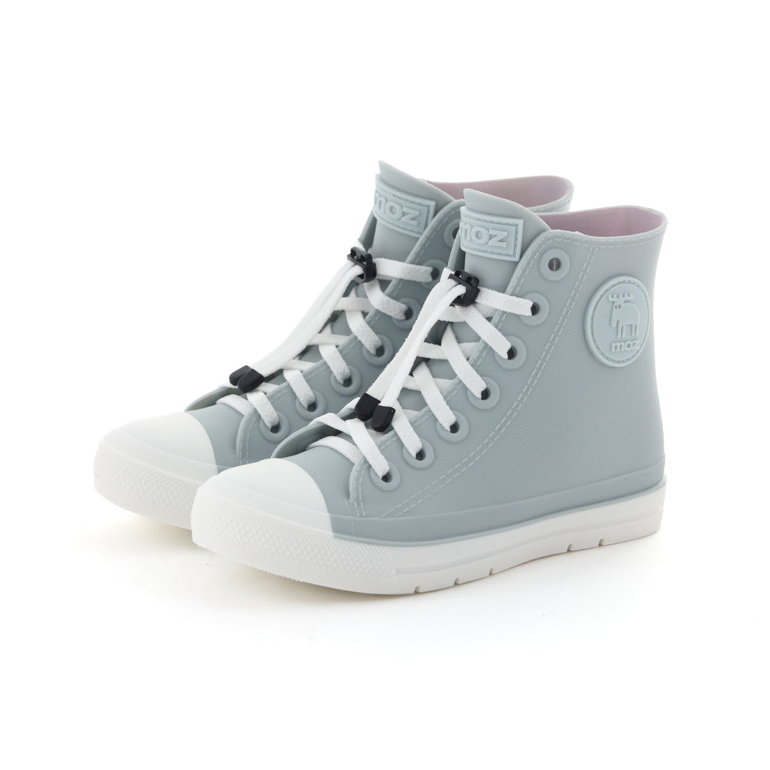 モズ moz キッズ ジュニア レインブーツ レインスニーカー レインシューズ 子供靴 男の子 女の子 長靴 7017 (サックス) サックス