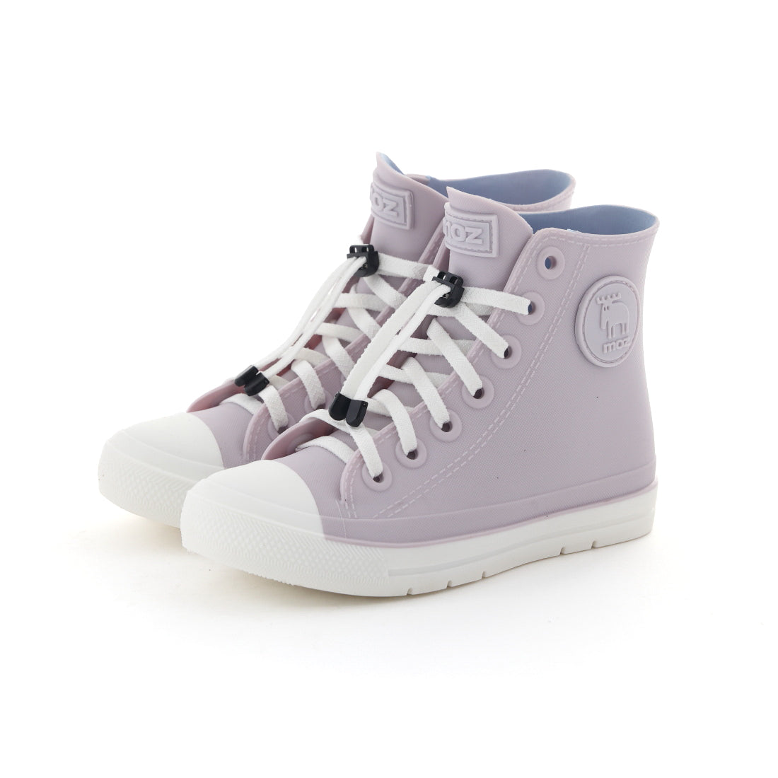 モズ moz キッズ ジュニア レインブーツ レインスニーカー レインシューズ 子供靴 男の子 女の子 長靴 7017 (ラベンダー) ラベンダー