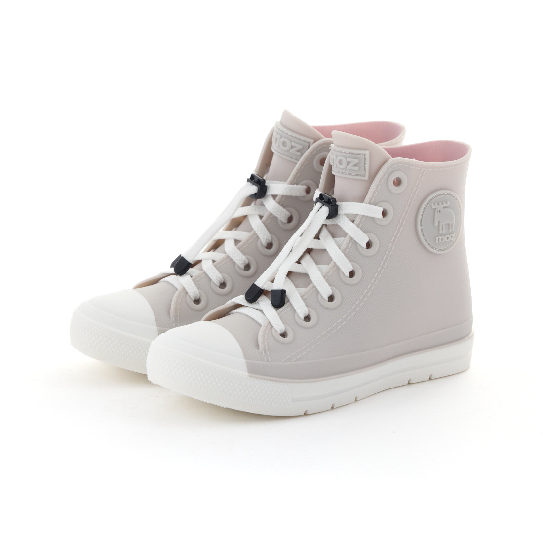 モズ moz キッズ ジュニア レインブーツ レインスニーカー レインシューズ 子供靴 男の子 女の子 長靴 7017 (ベージュ) ベージュ