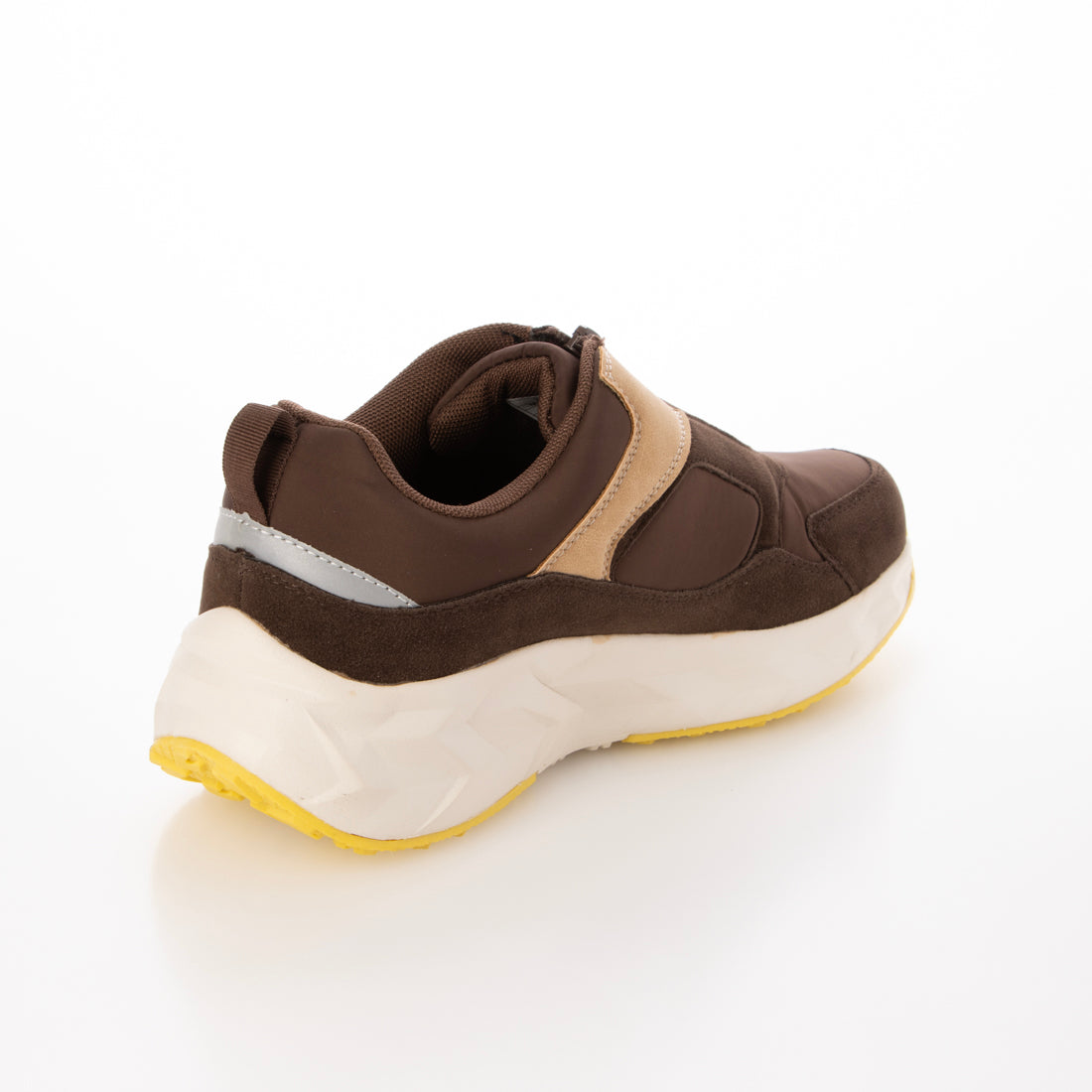 モズ moz 厚底軽量センタージップスニーカー 2272 (ダークブラウン) ダークブラウン