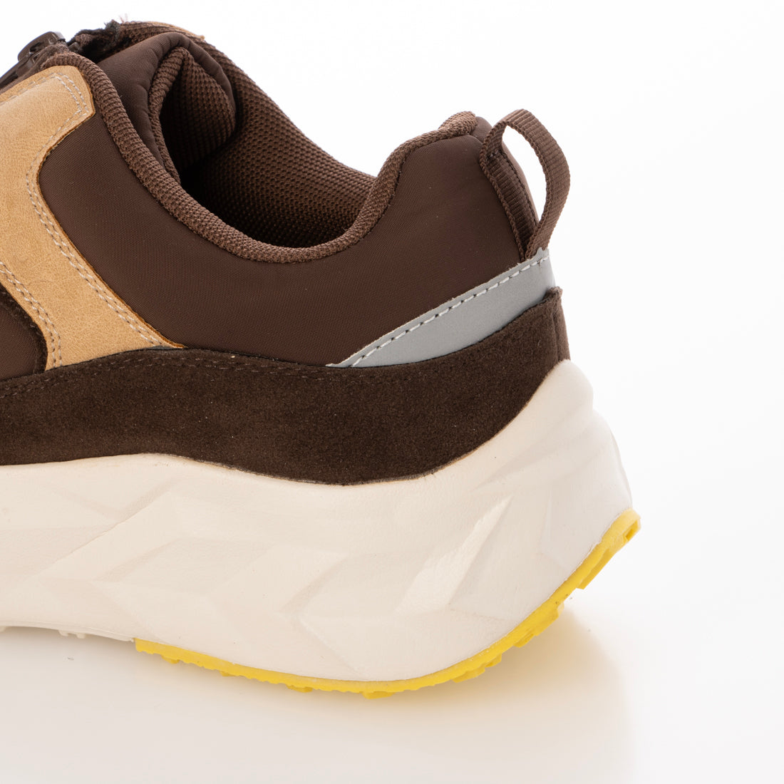 モズ moz 厚底軽量センタージップスニーカー 2272 (ダークブラウン) ダークブラウン