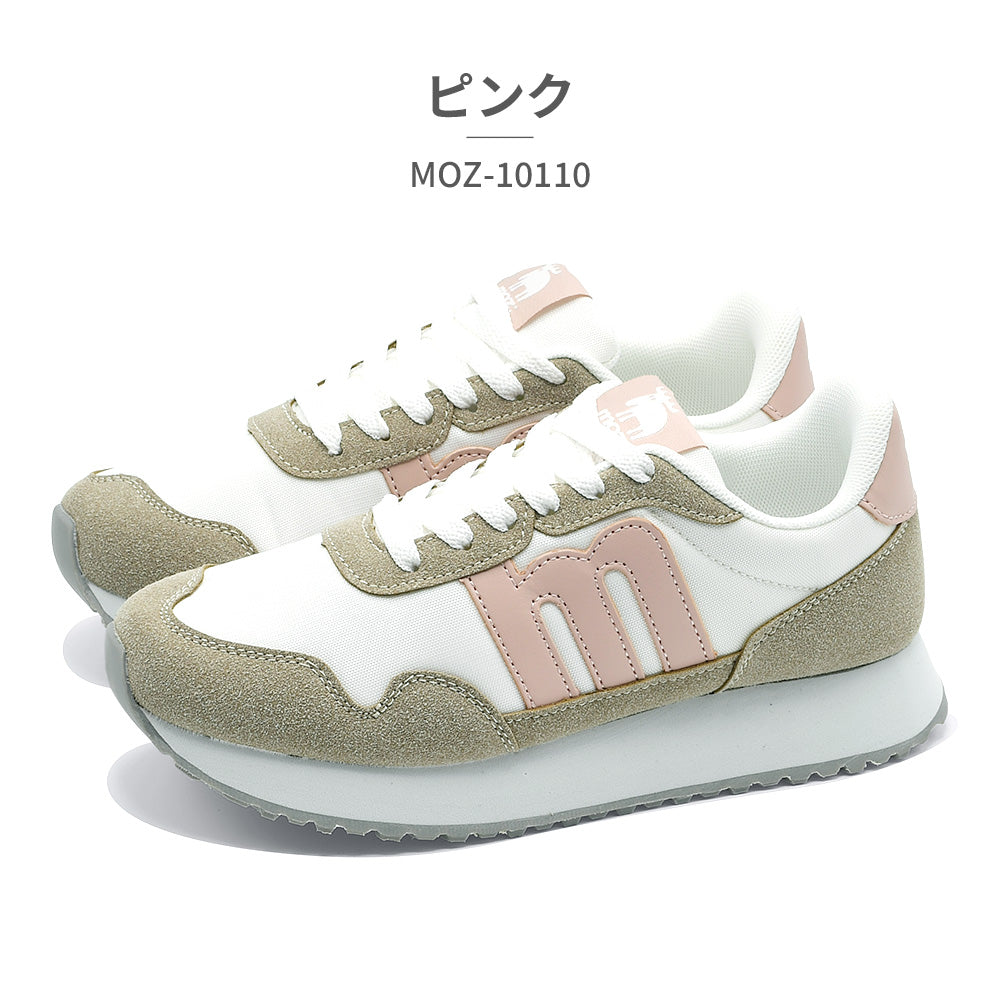 モズ moz モズ:スウェーデン ローゴン スニーカー レディース MOZ-10110 MOZ:SWEDEN LAGOM 軽量 厚底 (ピンク) ピンク