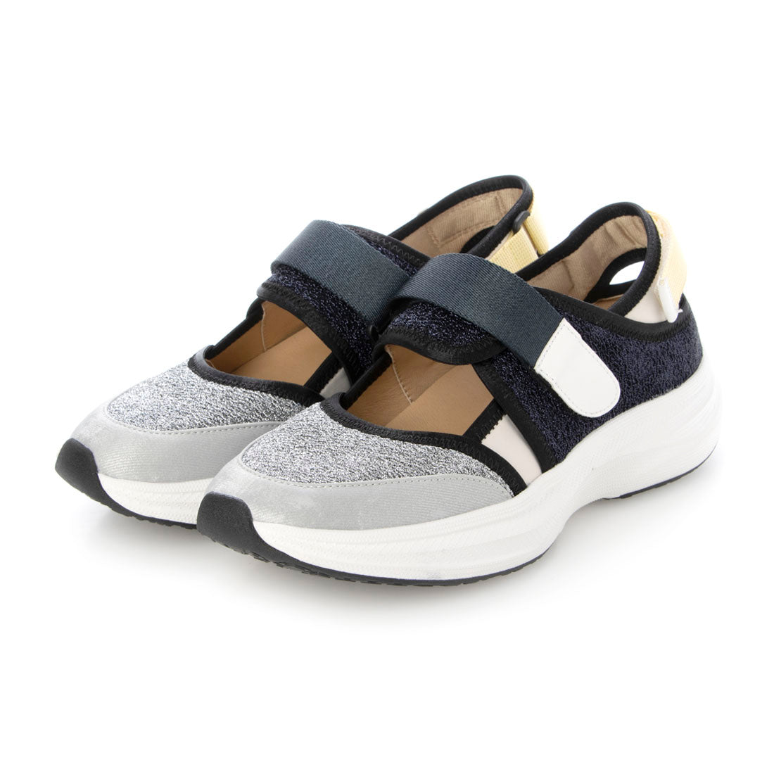 モード エ ジャコモ MODE ET JACOMO 【軽量】厚底ベルテッドスニーカー