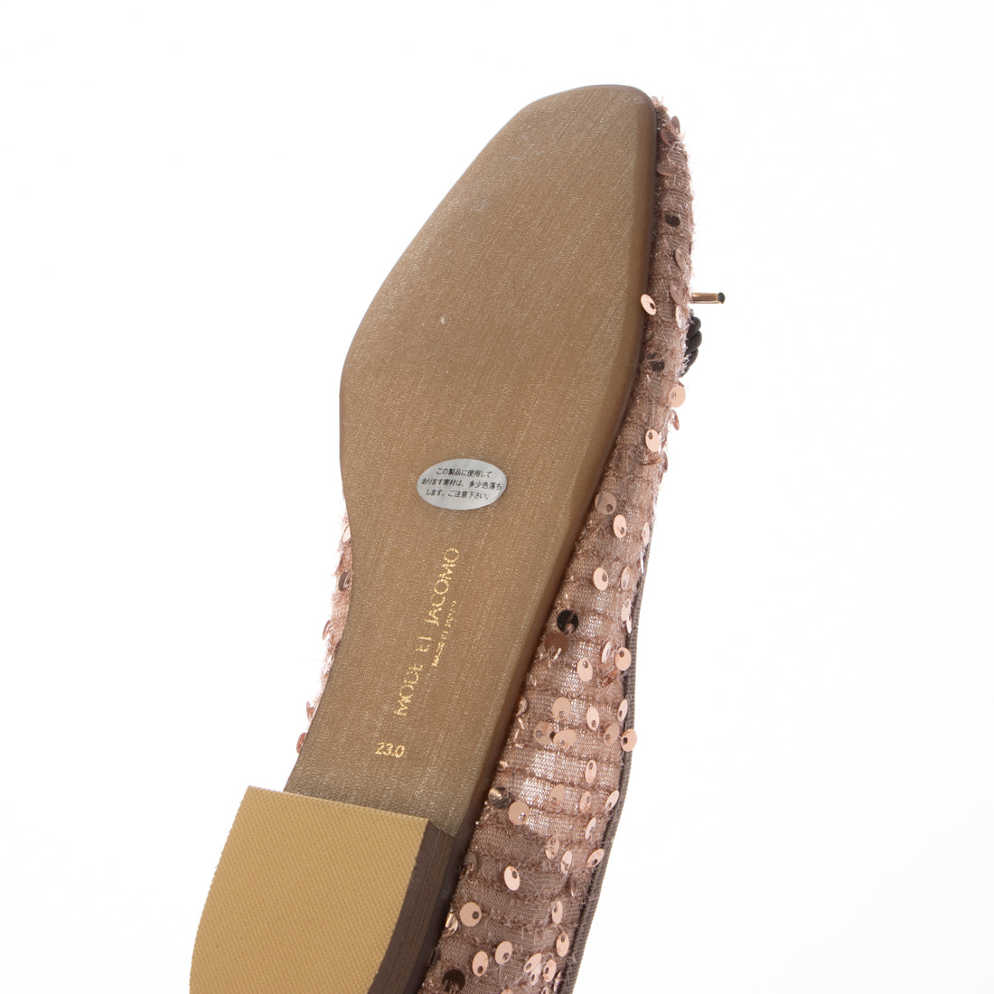 モード エ ジャコモ MODE ET JACOMO スパンコールバレエシューズ (ピンク) ピンク