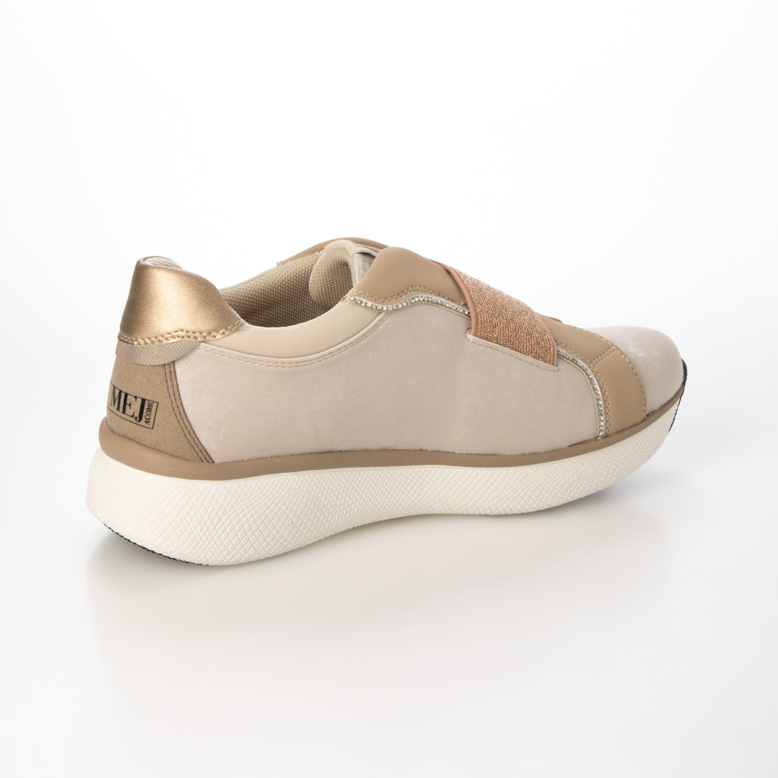 モード エ ジャコモ MODE ET JACOMO きれいめ厚底ベルクロスニーカー (ライトピンク) ライトピンク