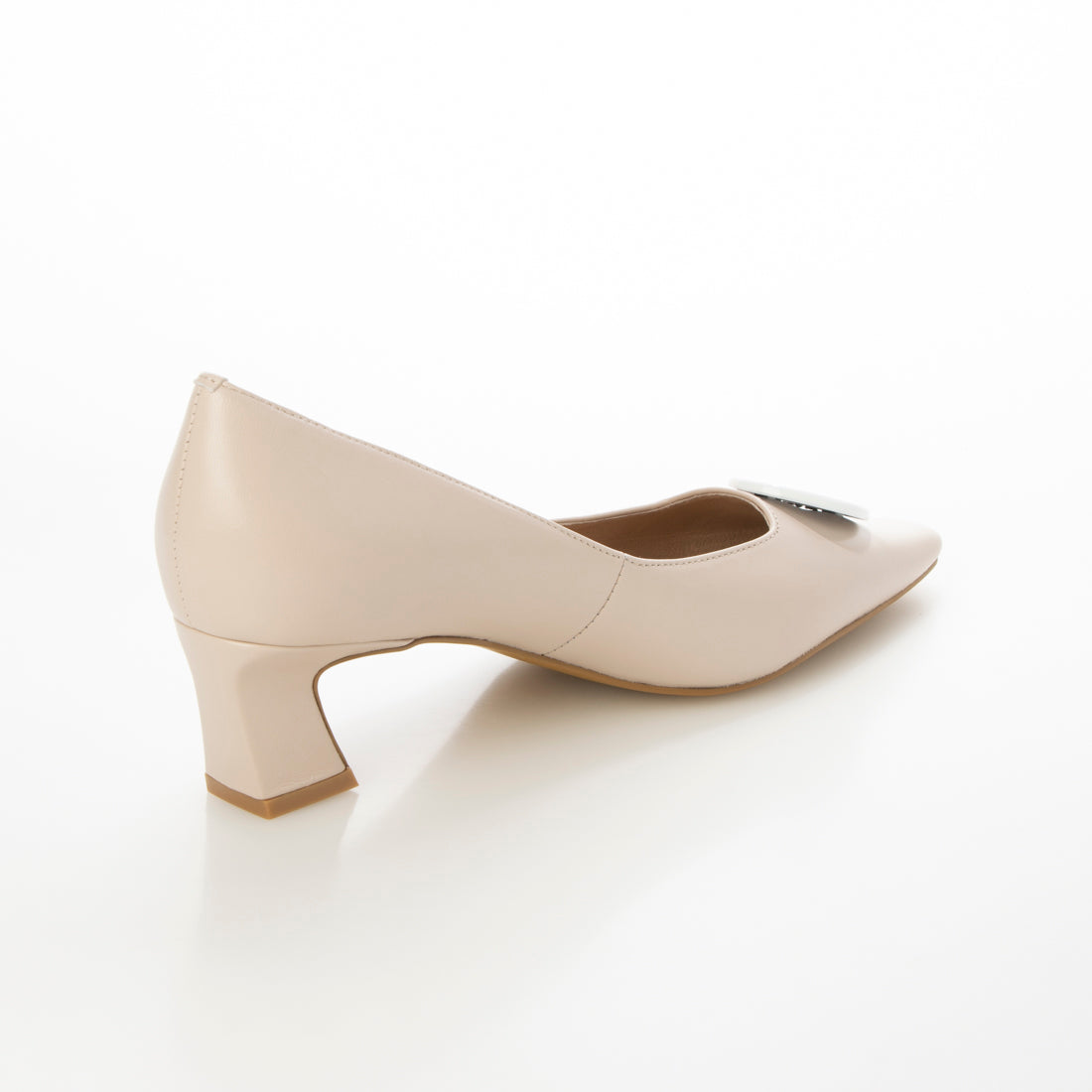 モード エ ジャコモ MODE ET JACOMO バックルモチーフスクエアトゥパンプス