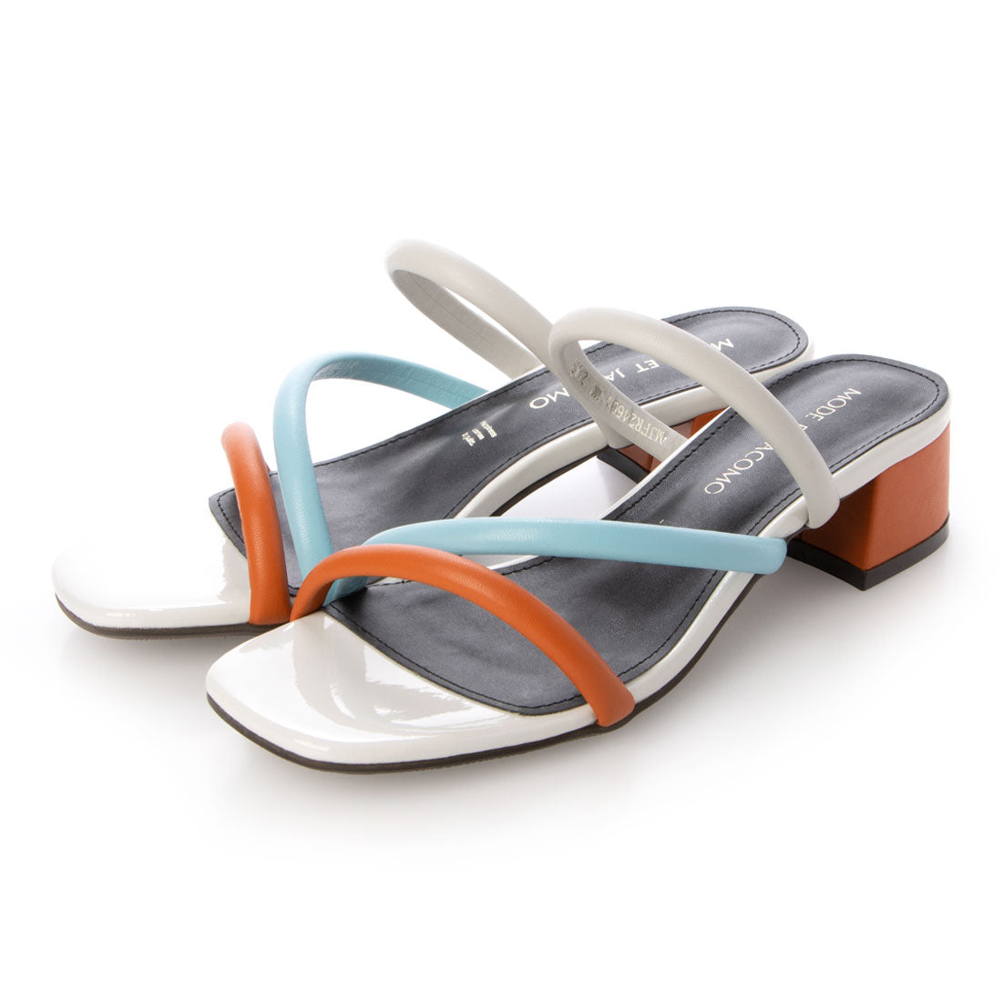 モード エ ジャコモ MODE ET JACOMO ストラップミュールサンダル,マルチ