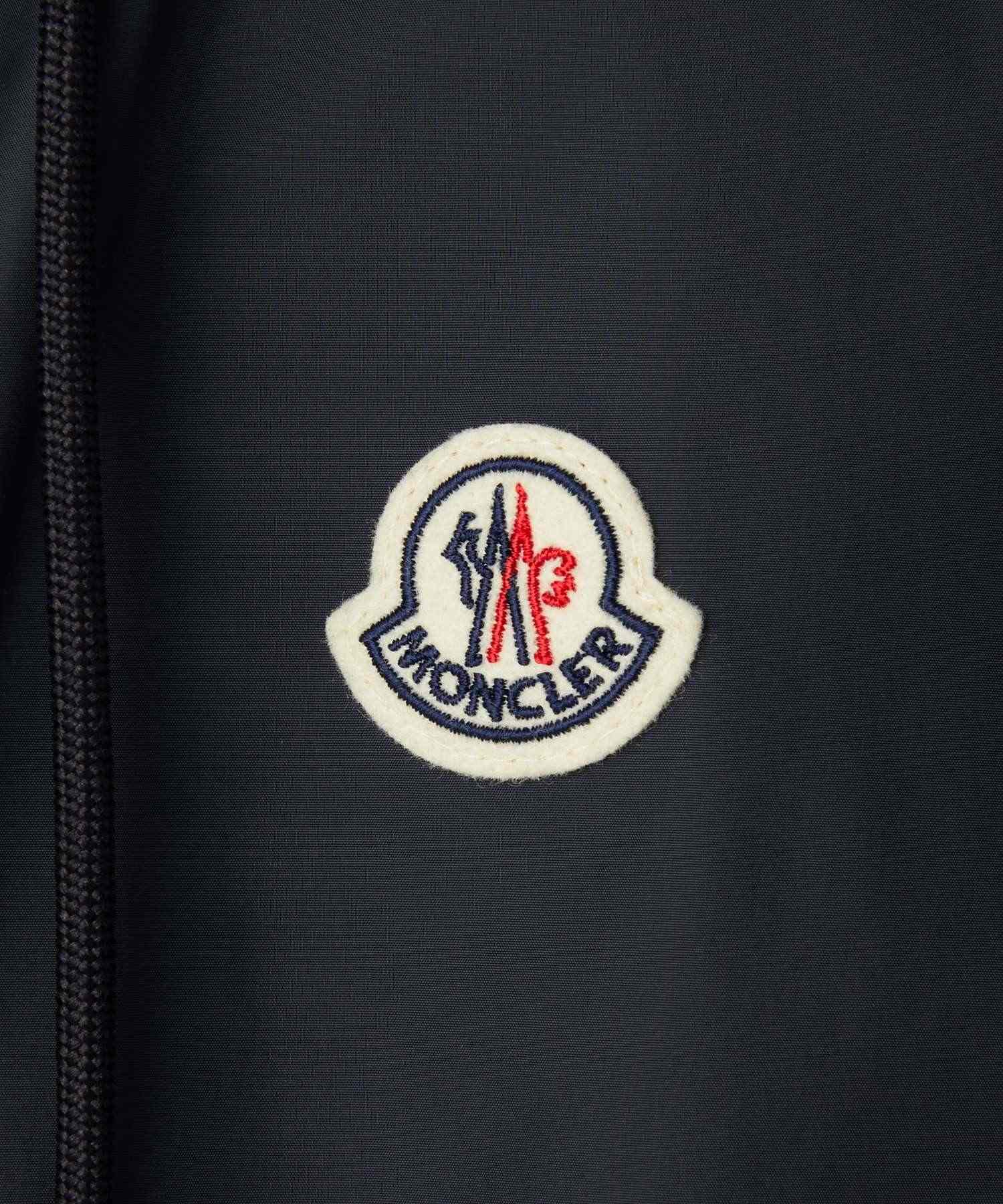 MONCLER 1A00085 68352 Jacket Men's Outerwear HATTAB Nylon Blouson Hooded Piping Water Repellent 775 Zip Up Dark Navy