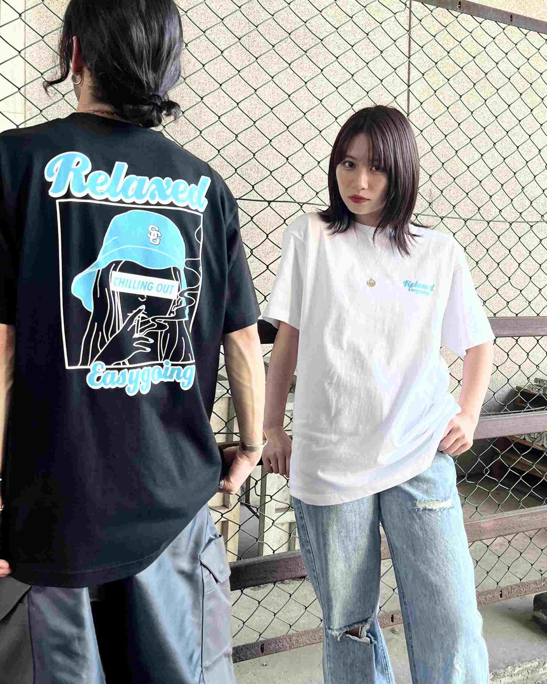 MODISH GAZE Smoking Girl Relaxed Short Sleeve T-Shirt
