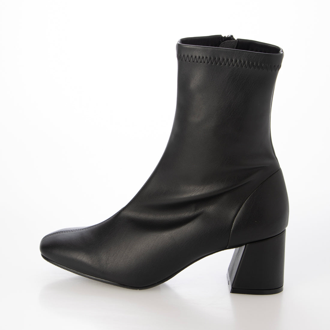 モード エ ジャコモ カリーノ MODE ET JACOMO carino 【レイン対応】ストレッチヒールブーツ (ブラック) ブラック