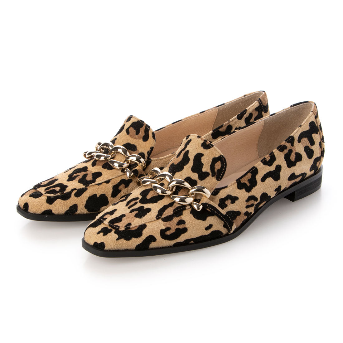 モード エ ジャコモ カリーノ MODE ET JACOMO carino スクエアトゥチェーンビットローファー,ベージュP