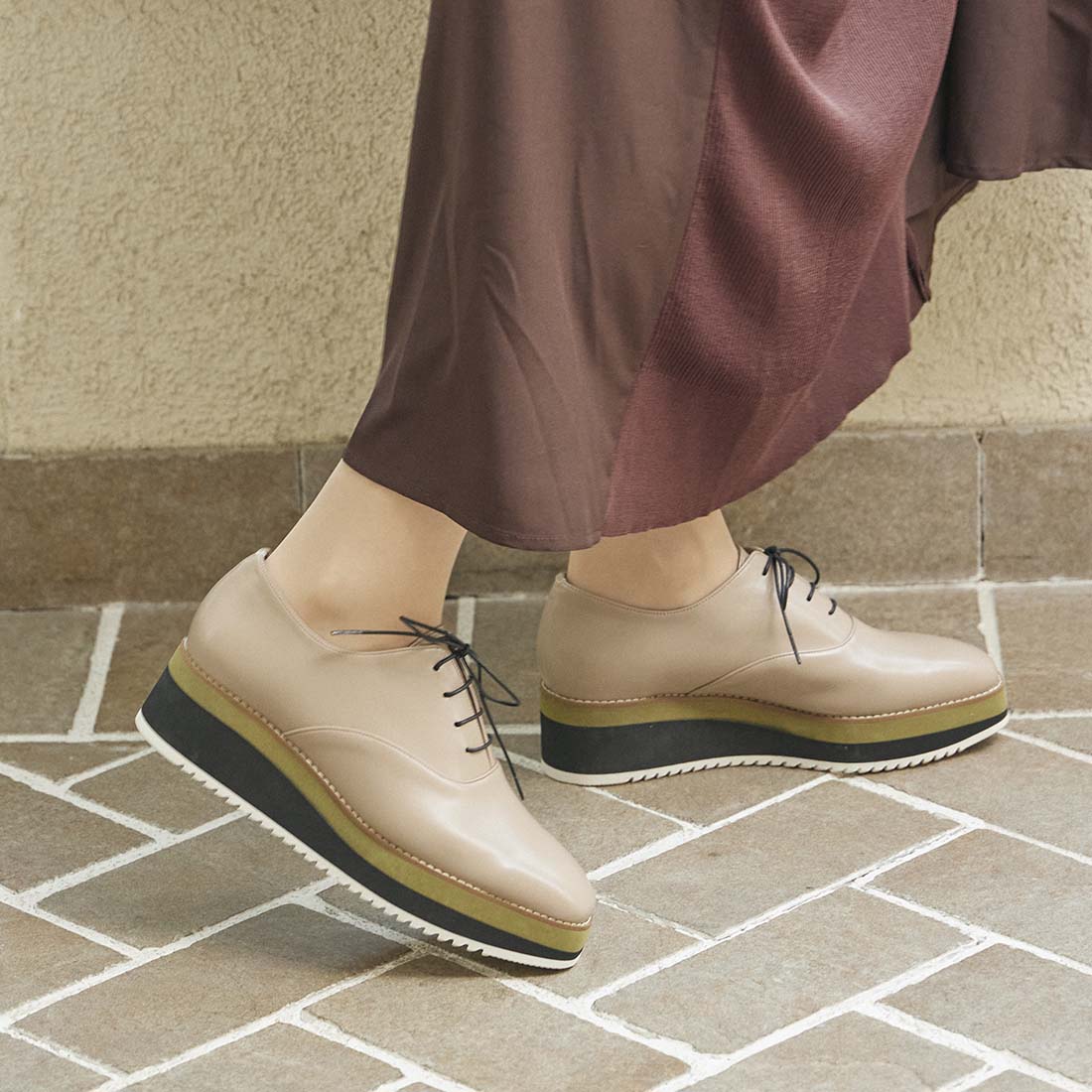 モード エ ジャコモ カリーノ MODE ET JACOMO carino 厚底スポーティーサンダル （アイボリー） モード エ ジャコモ カリーノ MODE ET JACOMO carino 晴雨兼用