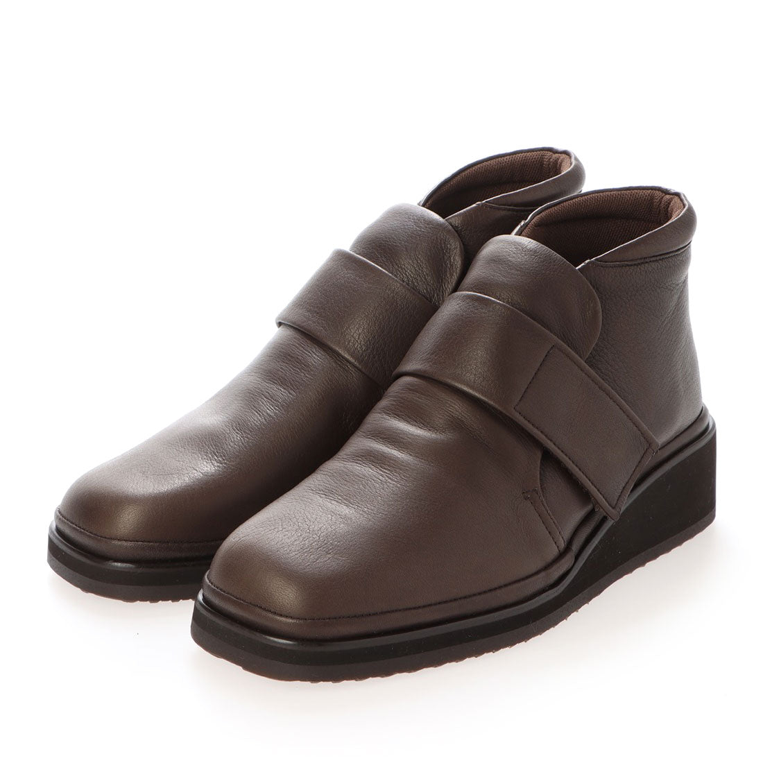 モード エ ジャコモ ディッシィ MODE ET JACOMO DICI 【3E】ベルテッドショートブーツ,ダークブラウン