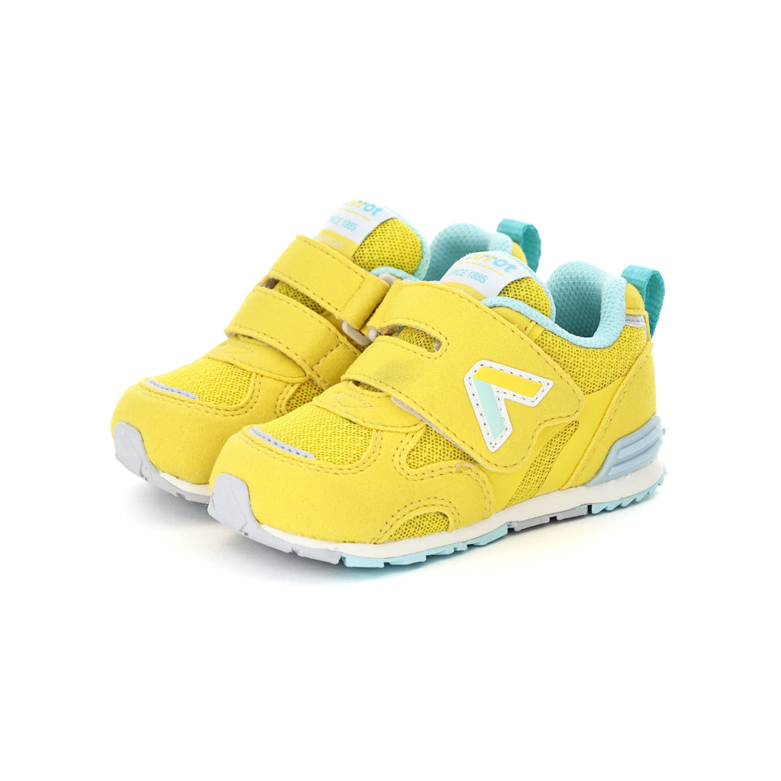 ムーンスター MoonStar ベビー キッズ 男の子 女の子 スニーカー キャロット CR B165HI コンテ 子供靴 ベルクロ ベビーシューズ (イエロー) イエロー