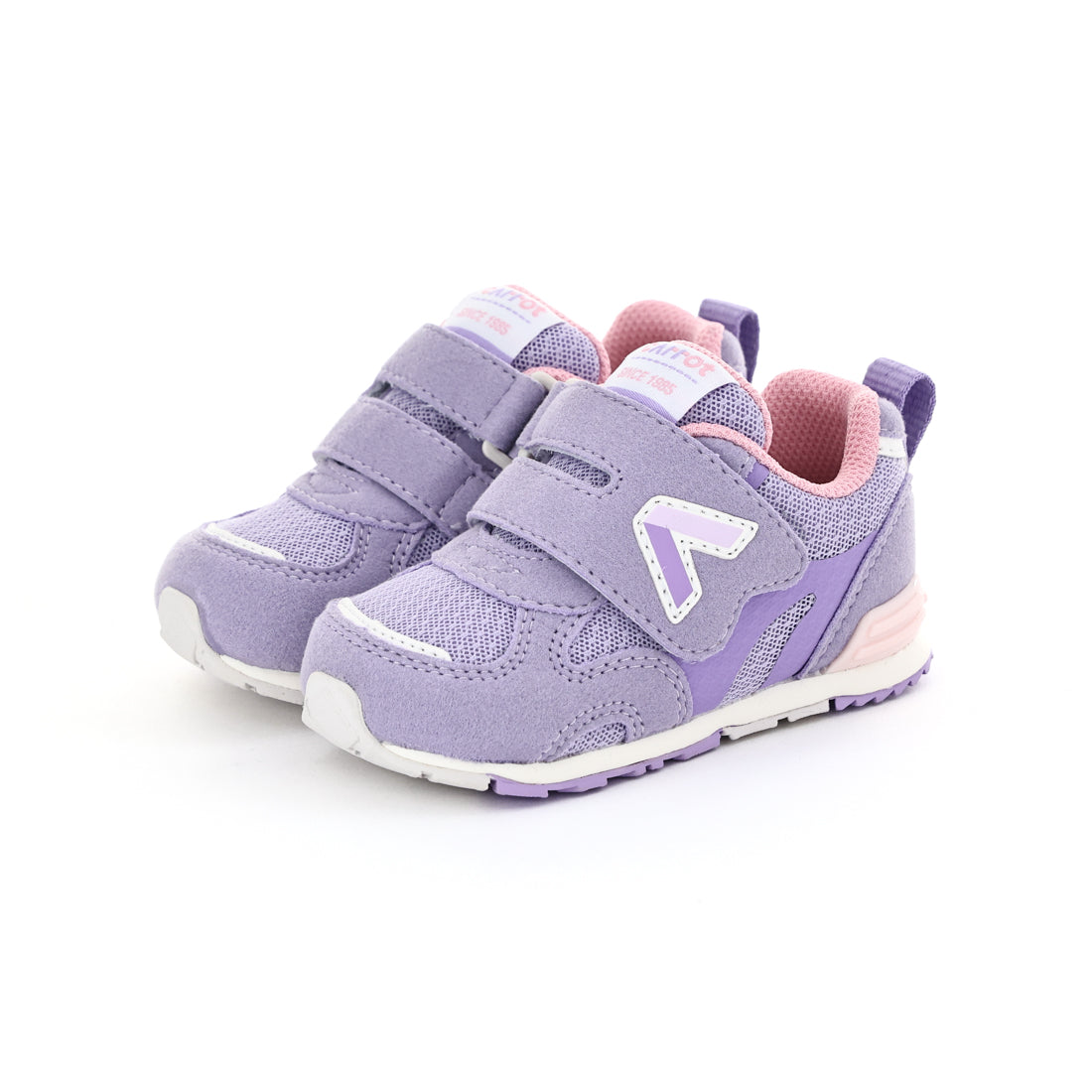ムーンスター MoonStar ベビー キッズ 男の子 女の子 スニーカー キャロット CR B165HI コンテ 子供靴 ベルクロ ベビーシューズ (パープル) パープル